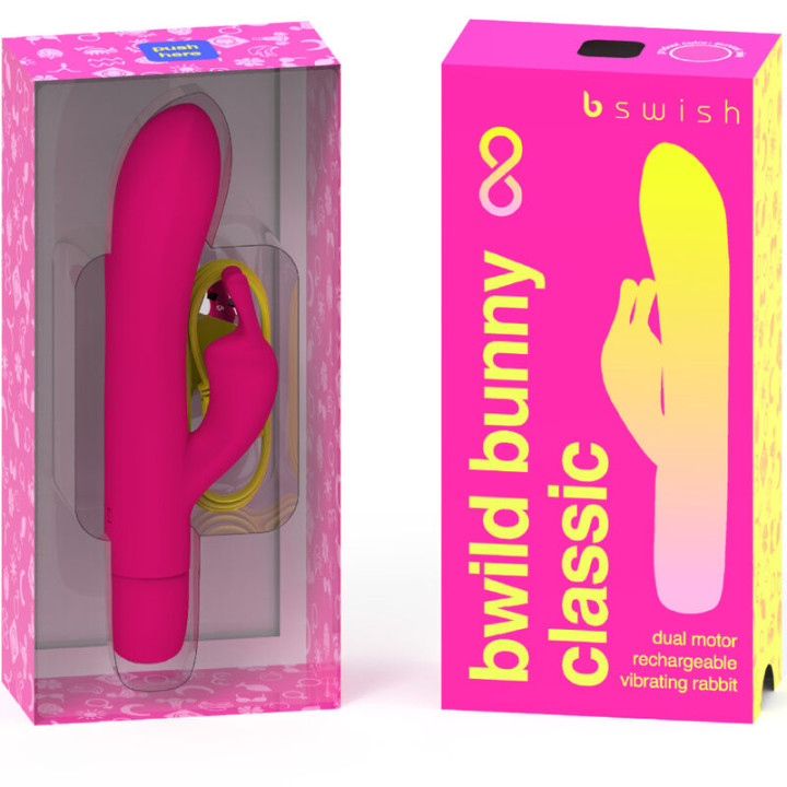 B Swish - Bwild Bunny Infinite Classic Recarregvel Vibrador Rosa Silicone