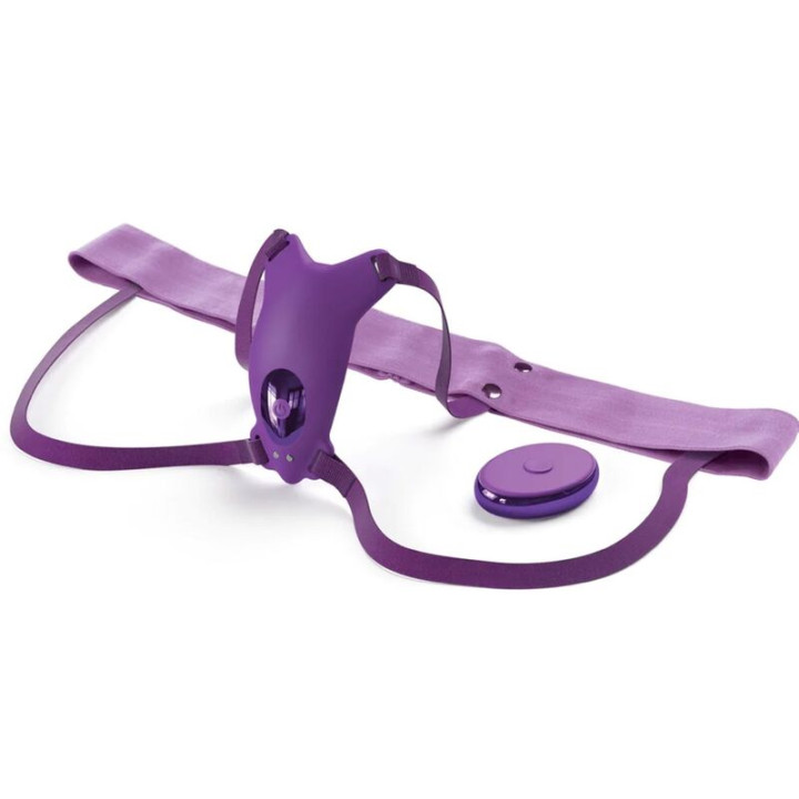 Fantasy For Her - Harnais Papillon Vibrant, Rechargeable & Télécommande Violet