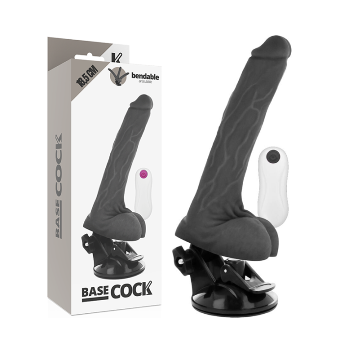 Basecock - Vibratore Articolabile Telecomando Nero 18.5 cm -o- 4 cm