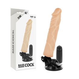 Basecock - Vibrador Realístico Controle Remoto Natural 21 cm -o- 4 cm