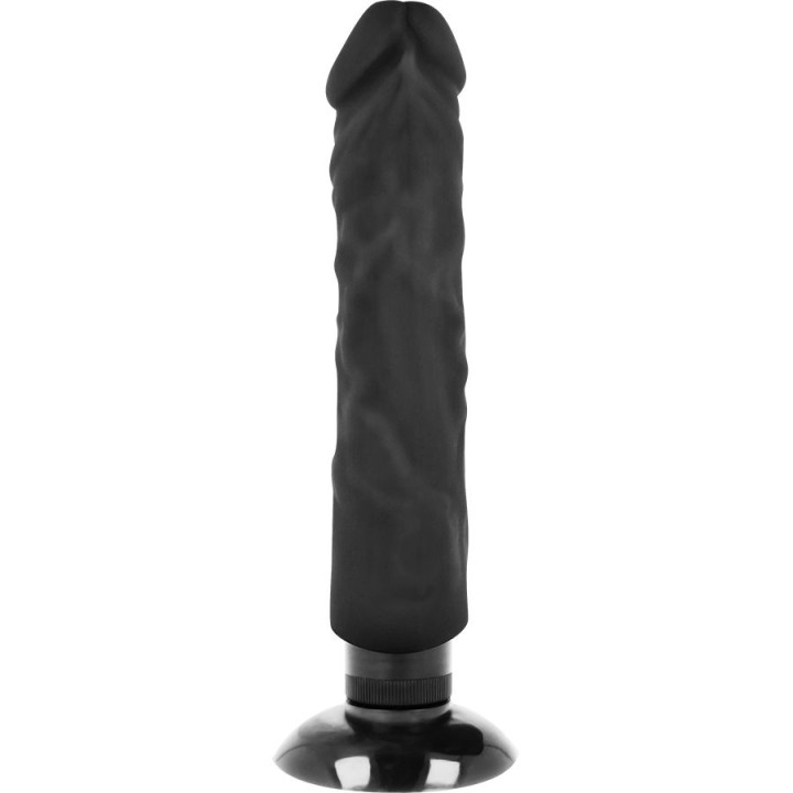 Basecock - Vibratore Realistico 2-1 Nero 20 cm -o- 4 cm