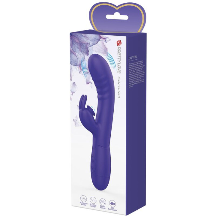 Pretty Love - Vibrateur Cerberus Youth Lapin Violet