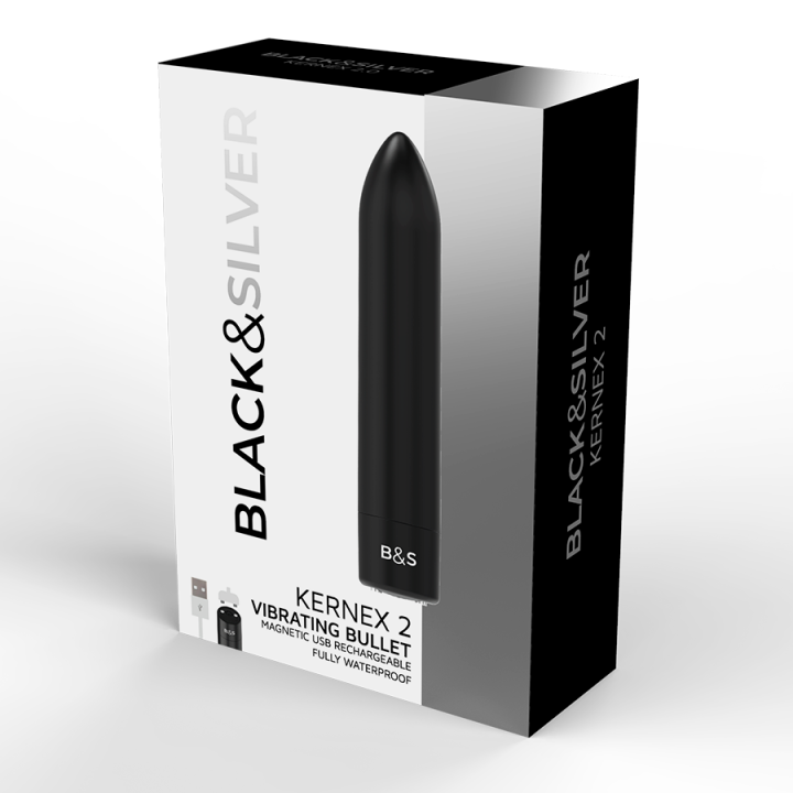 Black&Silver - Kernex 2 Schwarz Vibrierende Magnetkugel