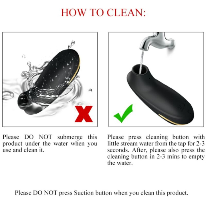 Pretty Love - Masseur à Aspiration Rechargeable de Luxe Noir