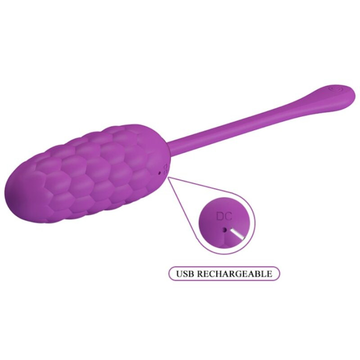 Pretty Love - Oeuf Vibrant Texture Marine Rechargeable Violet