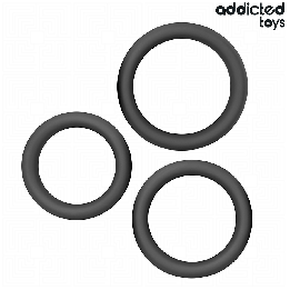 Addicted Toys - Set di Anelli Piatti in Silicone