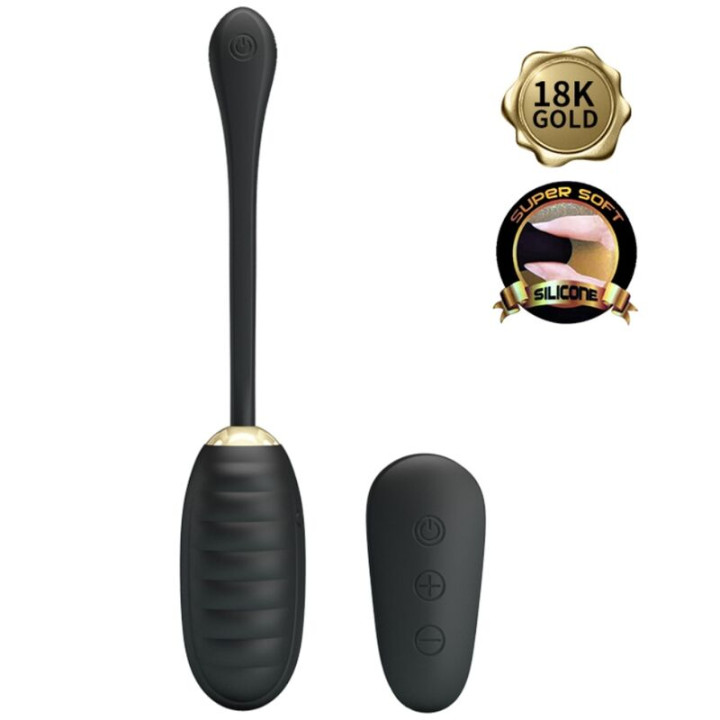 Pretty Love - Doreen Luxury Rechargeable Vibrating Egg Black Remote Control