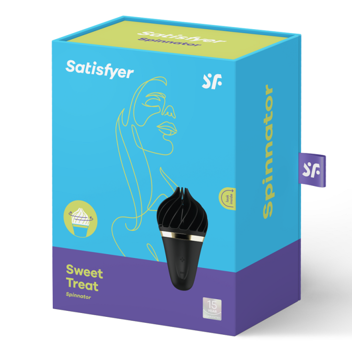 Satisfyer - Sweet Treat Spinnator Schwarz