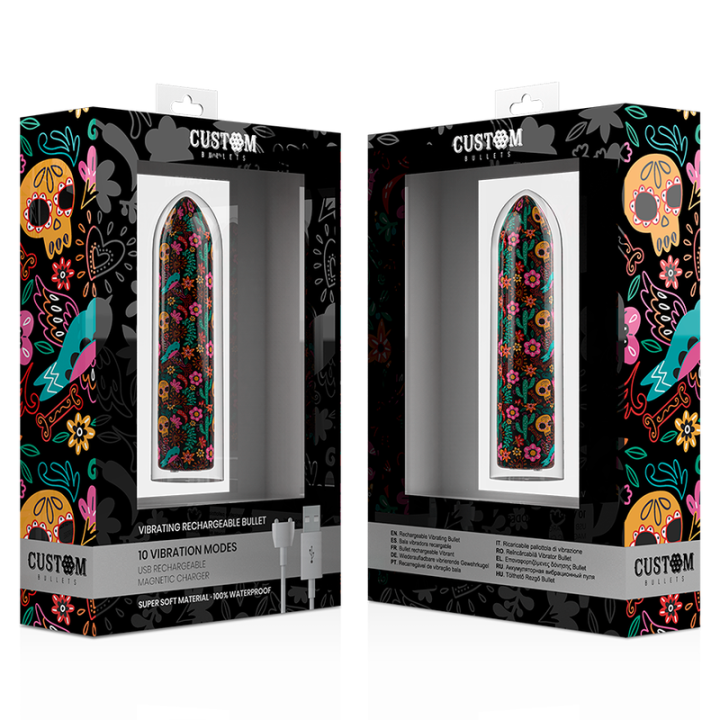 Custom Bullets - Floral Rechargeable Bullet 10 Intensities