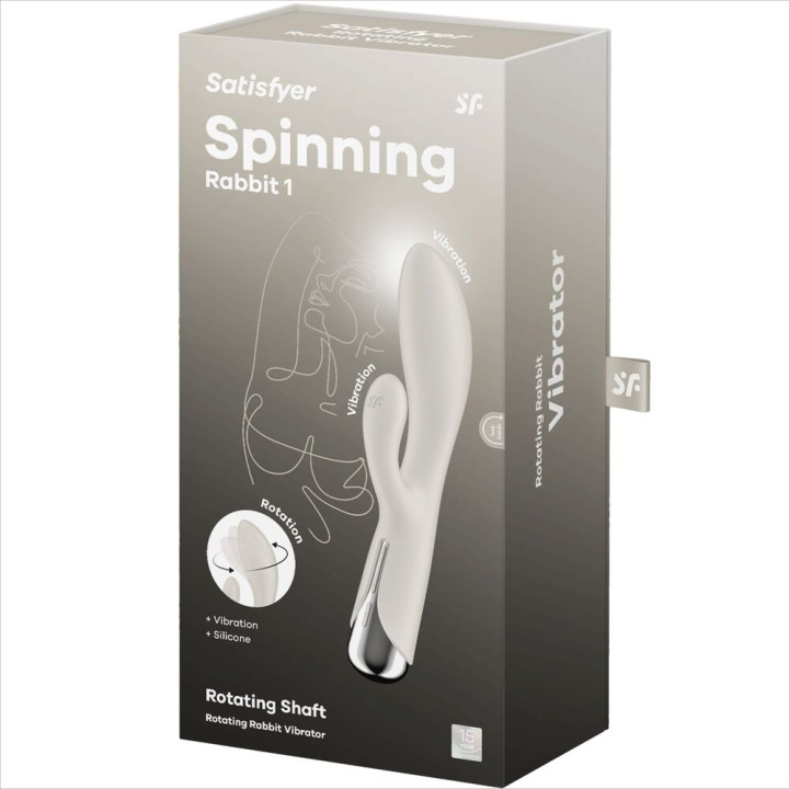 Satisfyer - Spinning Coelho 1 Clitóris e Estimulao g-Spot Bege