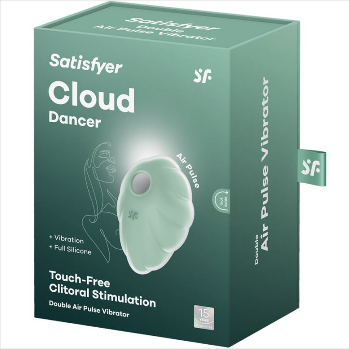 Satisfyer - Vibratore Cloud Dancer Green Air Pulse