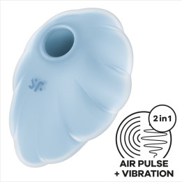 Satisfyer - Vibrateur Cloud Dancer Bleu Air Pulse