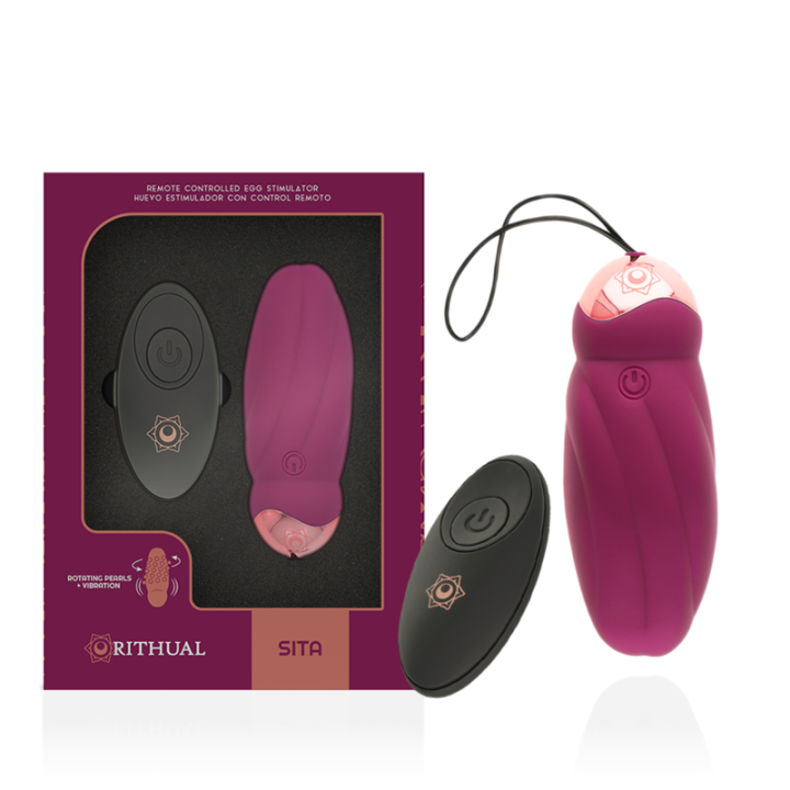 Rithual -Sita Egg Fernbedienung Perlendrehung + Vibration