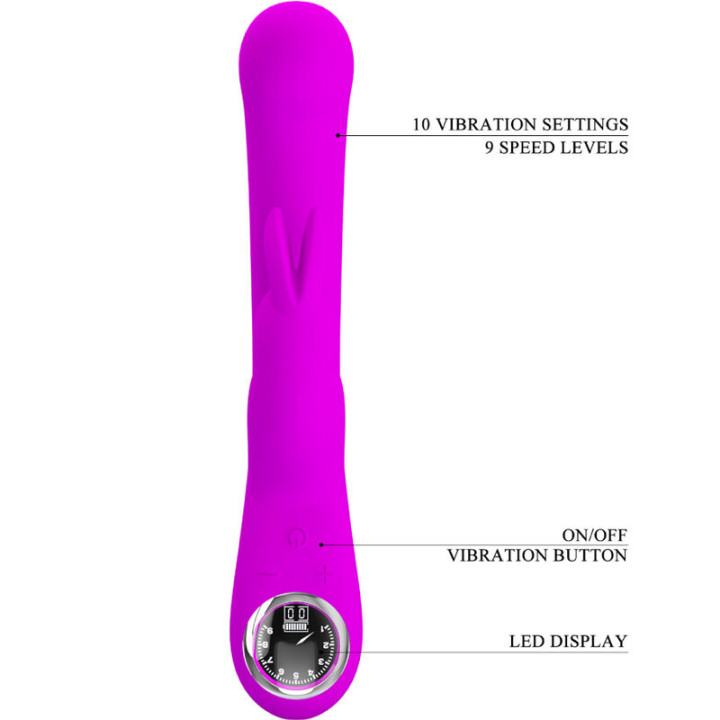 Pretty Love - Vibratore Lamar Rabbit e Punto g Viola