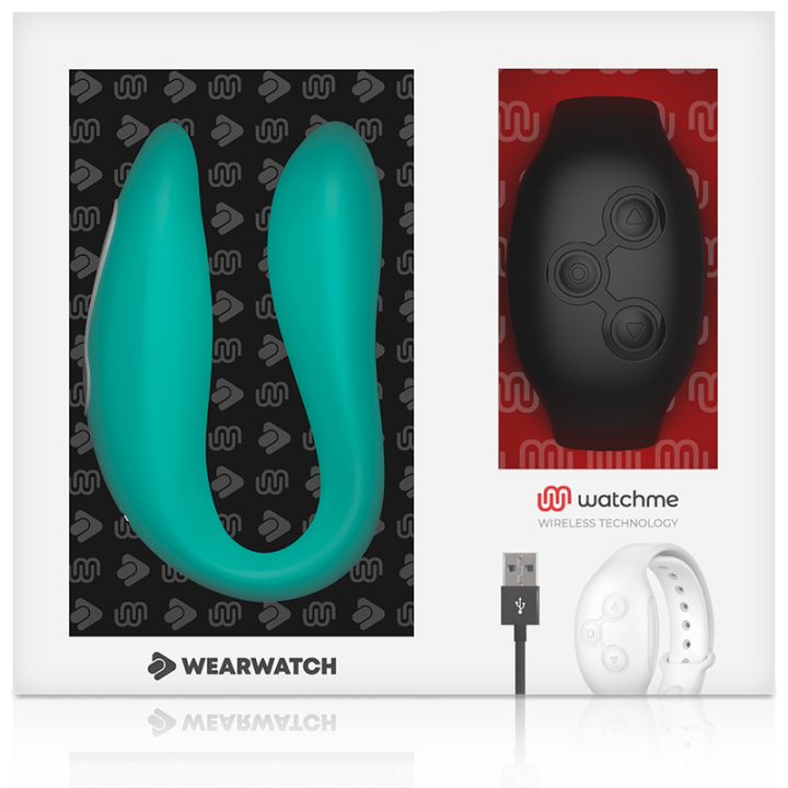 Wearwatch - Dual Technology Vibrator Watchme Aquamarine / Jet