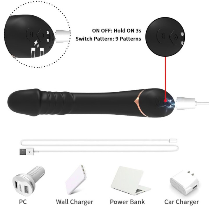 Armony - Dildo Vibrator Silikon Schwarz