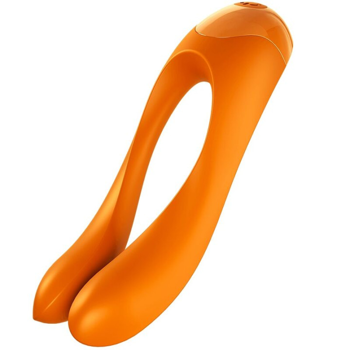 Satisfyer - Vibratore da Dito Candy Cane Arancione