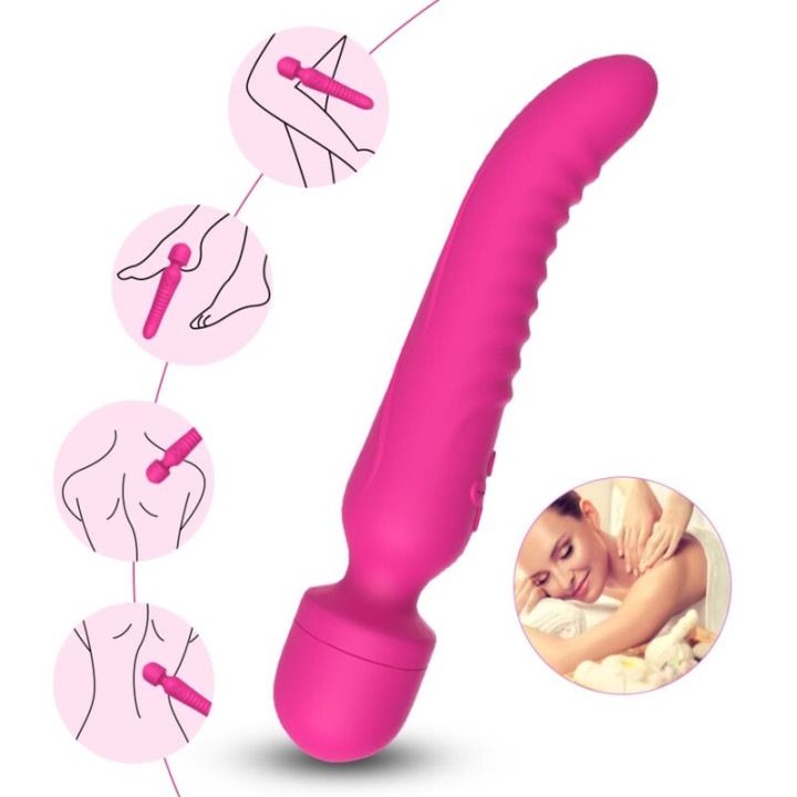 Armony - Mission Masajeador & Vibrador Efecto Calor Fucsia