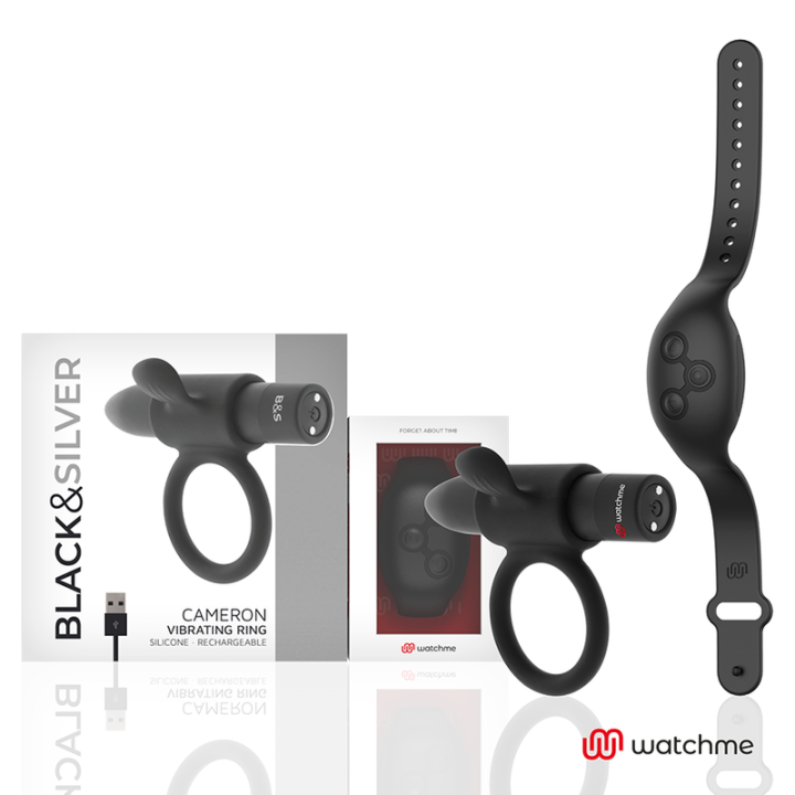 Black&Silver - Cameron Control Remoto Cockring Watchme