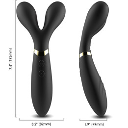 Armony - Massaggiatore e Vibratore y-Wand Doppia Testa Nero