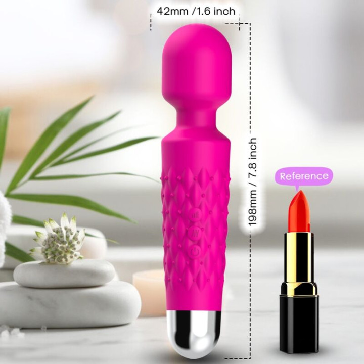 Armony - Massaggiatore e Vibratore Postino Testa Super Flessibile Fucsia