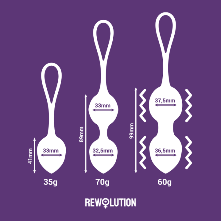 Rewolution - Rewobeads Sfere Vibranti Telecomando Con Tecnologia Watchme