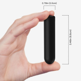 Armony - Proiettile Vibratore Testata Nera 2 cm x 8.8 cm