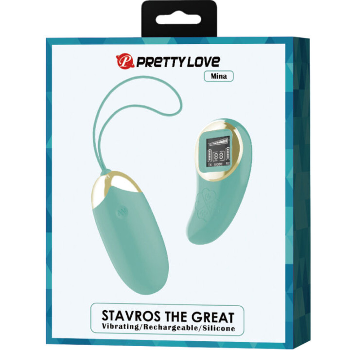 Pretty Love - Mina de Ovos Vibrantes de Controle Remoto Verde