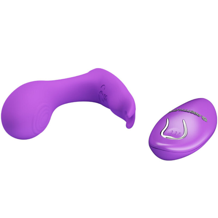 Pretty Love - Télécommande à Vibration et Pulsation Idabelle Violet
