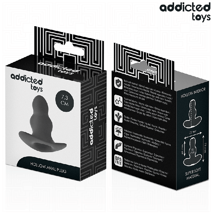 Addicted Toys - Hohl Analplug Grösse s 7,3 cm