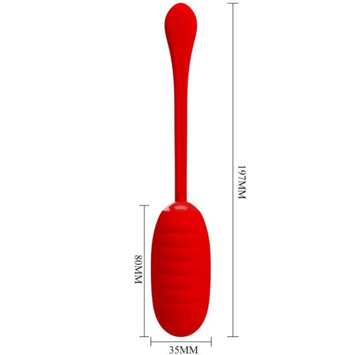 Pretty Love - Kirk Wiederaufladbares Vibrationsei Rot