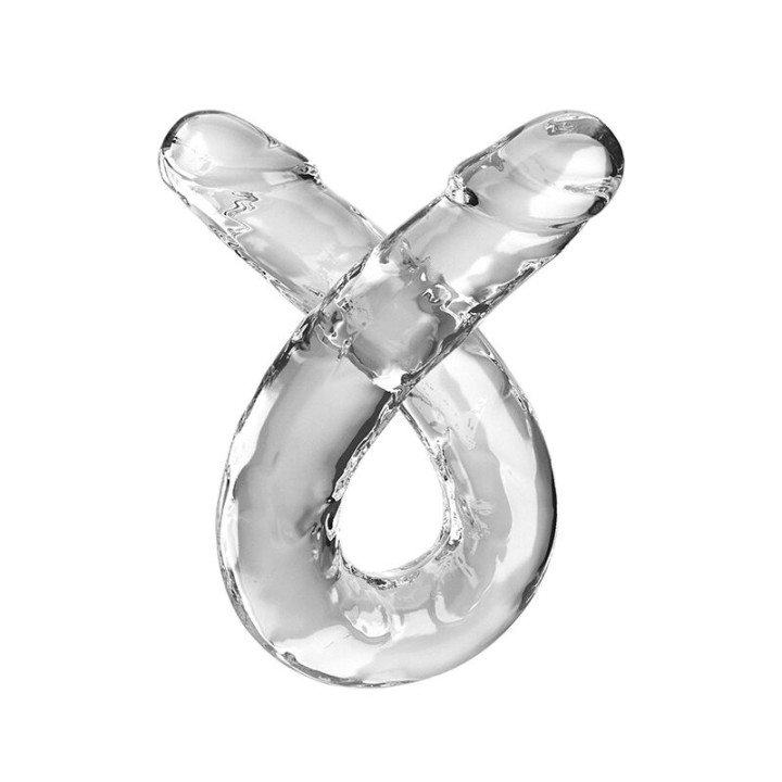 King Cock - Double Trouble Double Gode 46 cm Transparent