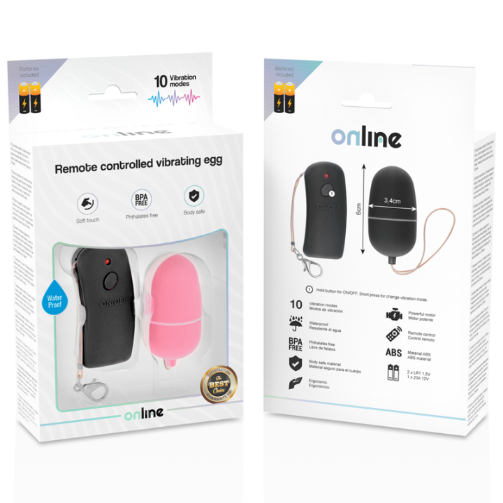 Online - Uovo Vibrante Con Telecomando Rosa