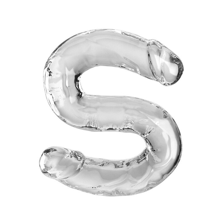 King Cock - Double Trouble Dildo Duplo 46 cm Transparente