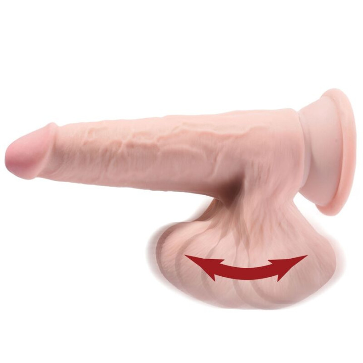 King Cock - Plus 3d Dildo Sfere Oscillanti 20.3 cm