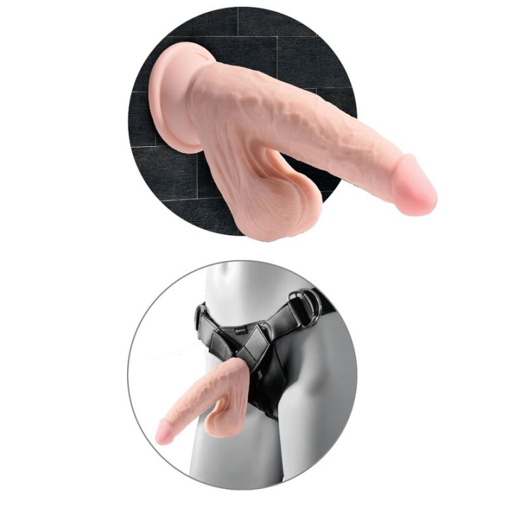 King Cock - Plus 3d Dildo Sfere Oscillanti 12.7 cm