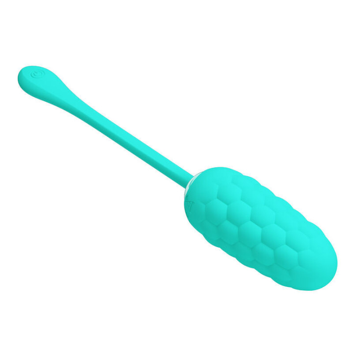 Pretty Love - Ovo Vibrante Com Textura Marinha Recarregvel Aqua Green