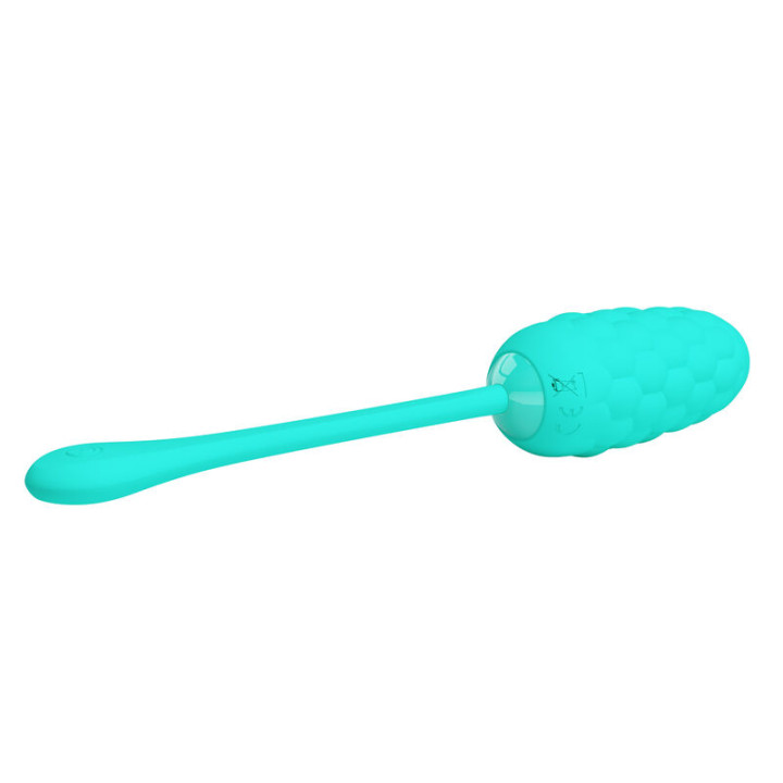 Pretty Love - Ovo Vibrante Com Textura Marinha Recarregvel Aqua Green