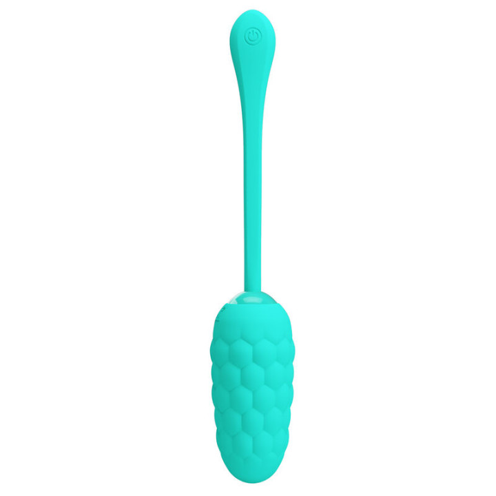 Pretty Love - Ovo Vibrante Com Textura Marinha Recarregvel Aqua Green