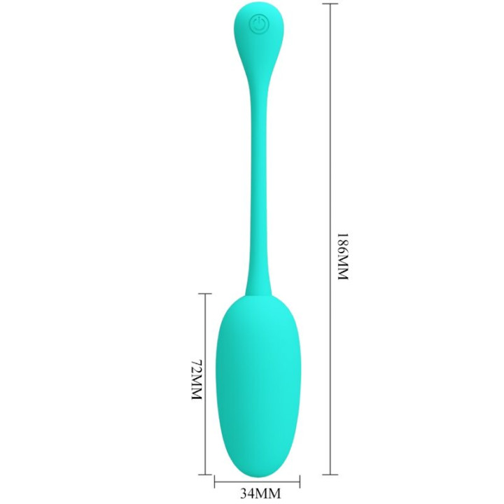 Pretty Love - Ovo Vibratório Recarregvel Knucker Water Green