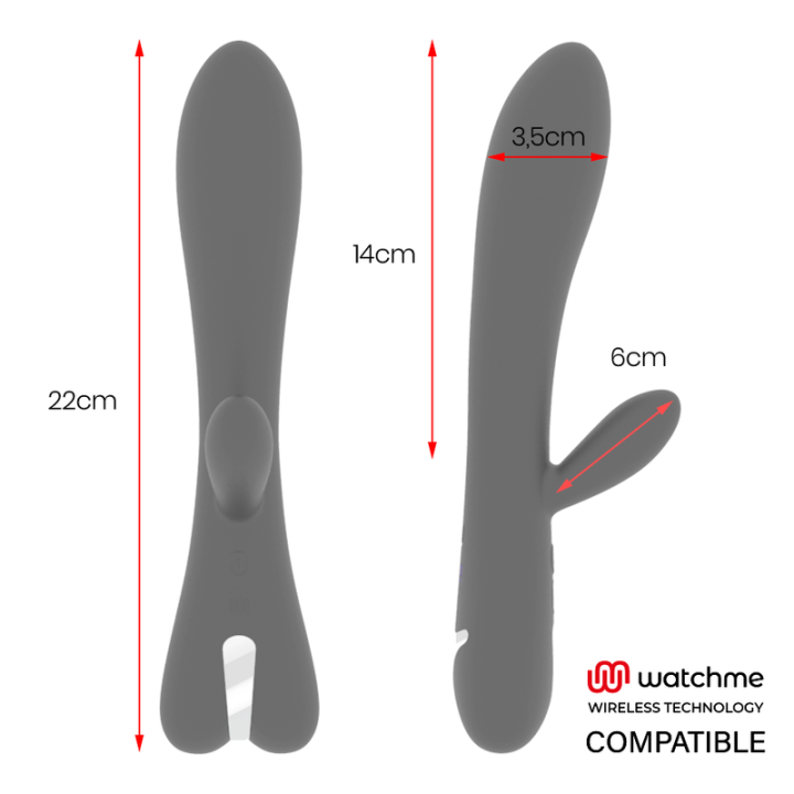 Brilly Glam - Erik Vibrator + Watchme-Fernbedienung