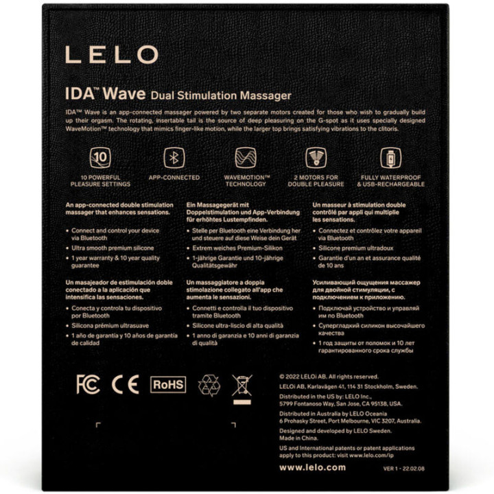 Lelo - Ida Wave Couples Massager Black