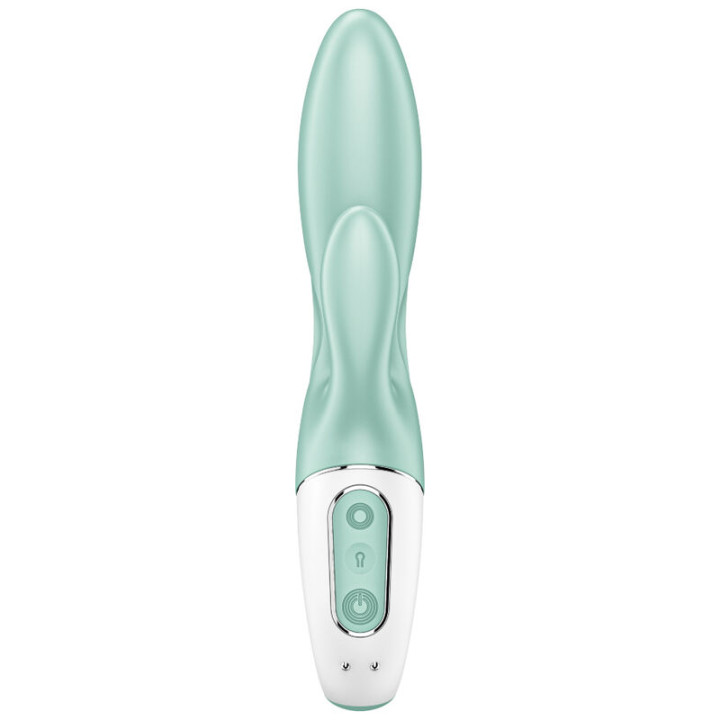 Satisfyer - Air Pump Bunny 5+ Application Gonflable Lapin Vibrateur Vert