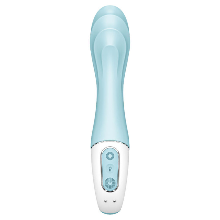 Satisfyer - Air Pump Vibrator 5+ App Gonflable g-Spot Vibrator Bleu