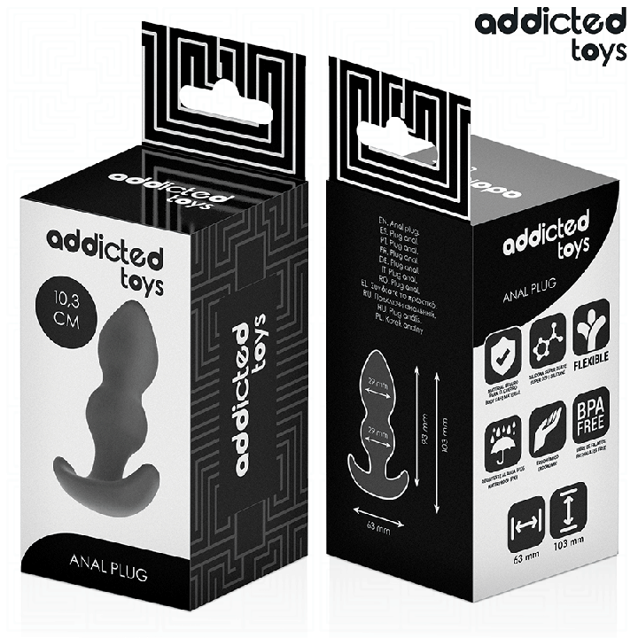 Addicted Toys - Plug Anal Taille s 10,3 cm