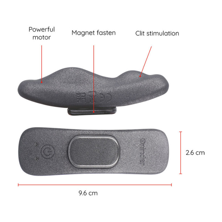 Oninder - Vibrateur Rechargeable Manila Panty 9 Vitesses 9,6 cm x 2,6 cm - Application Gratuite