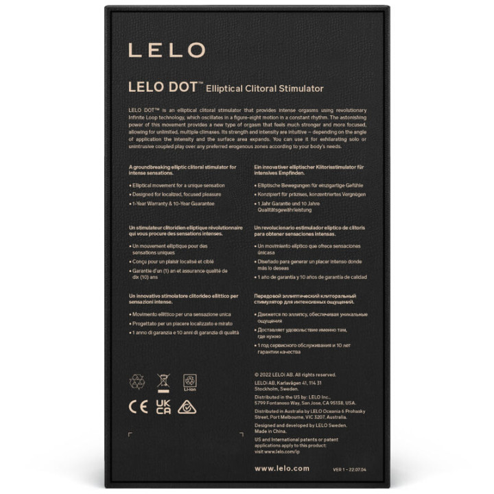 Lelo - Estimulador de Clitóris Dot - Lils