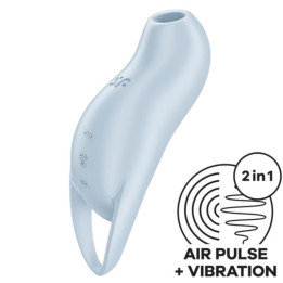 Satisfyer - Pocket Pro 1 Stimulateur de Clitoris Bleu Clair