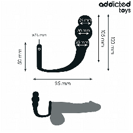 Addicted Toys - Plug Anal Extremo Oco Tamanho l 10,4 cm