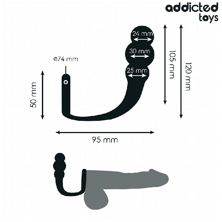 Addicted Toys - Analplug Mit Ring Modell 1